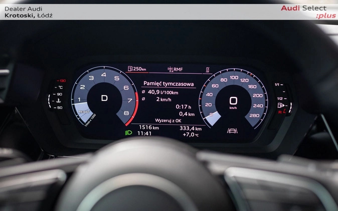 Audi A3 cena 129900 przebieg: 1510, rok produkcji 2022 z Łódź małe 781